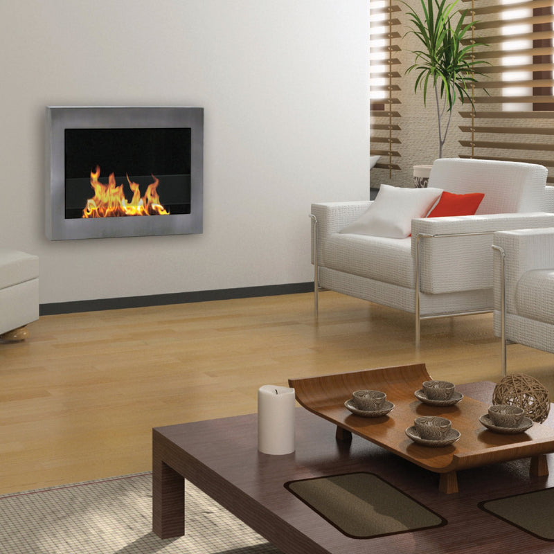 SoHo Wall Mount BioEthanol Fireplace Brookstone