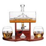 Whiskey Decanter Side Ship Set