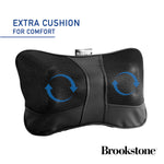 Brookstone Heated Shiatsu Neck & Lumbar Massage Pillow