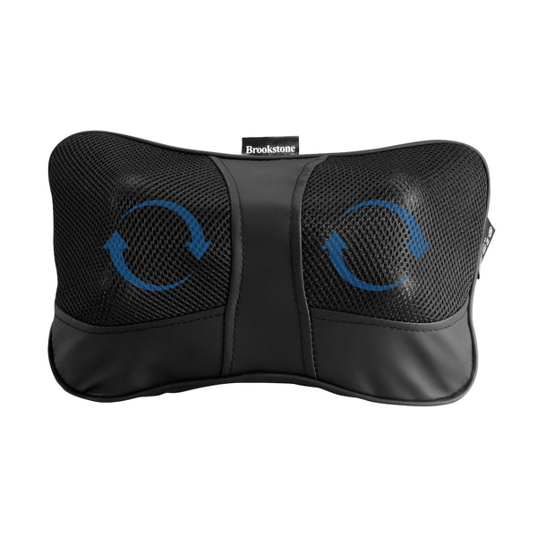 Brookstone Heated Shiatsu Neck Lumbar Massage Pillow