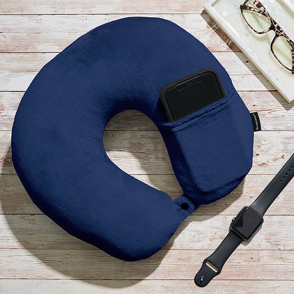 Brookstone Comfort Classic MicroBead Travel Neck Pillow