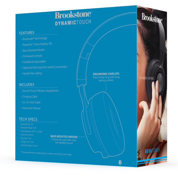 Brookstone Nova Touch Wireless Headphones