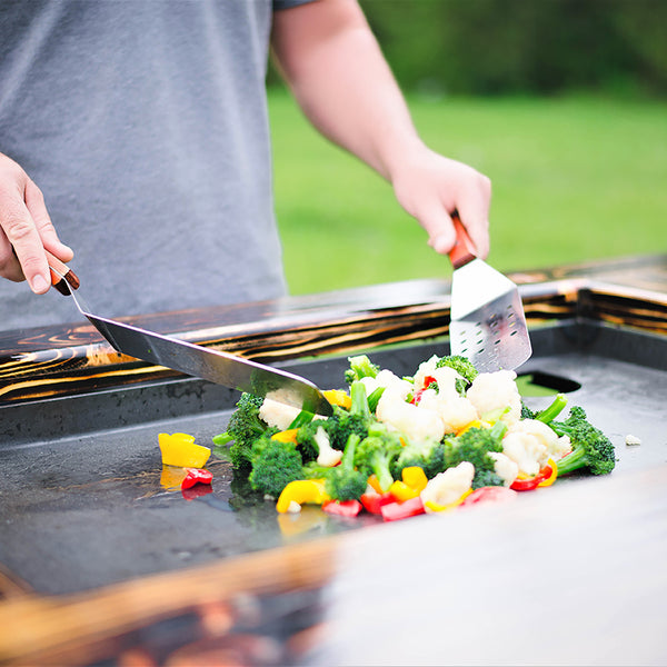 Backyard Hibachi Grill Pecky Cypress Brookstone