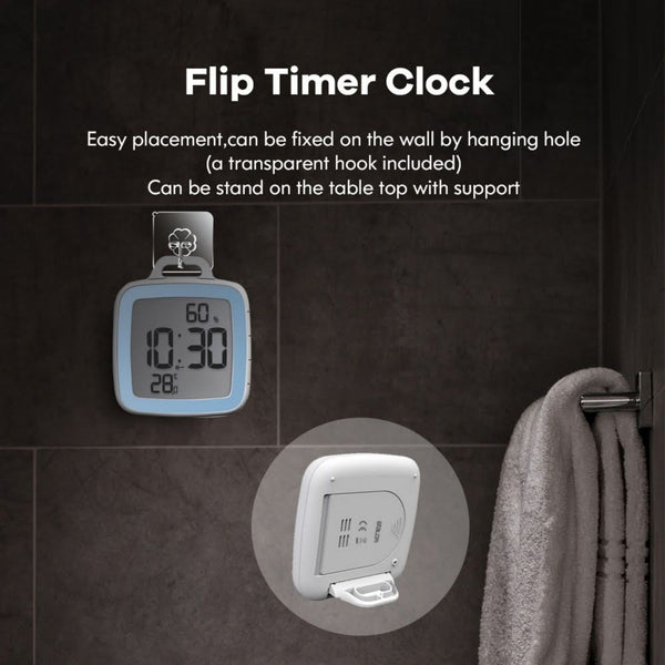 BALDR Digital Shower Clock with Timer Brookstone