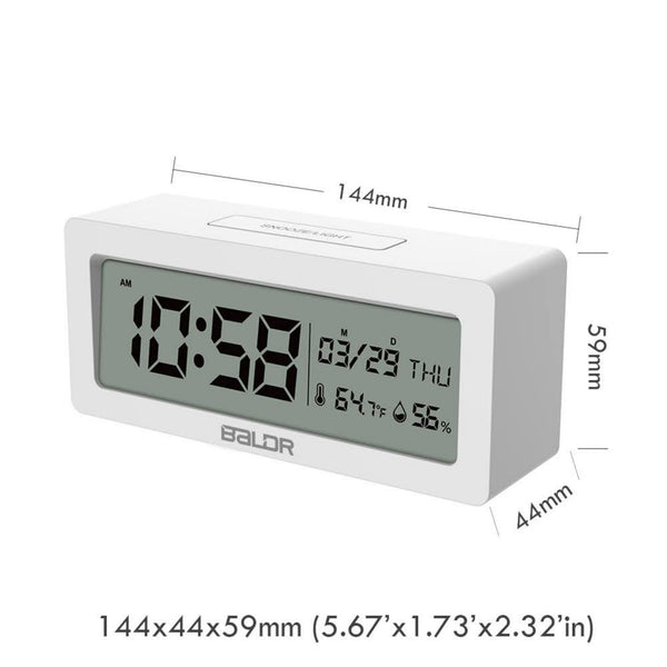 BALDR Compact Digital Alarm Clock Brookstone