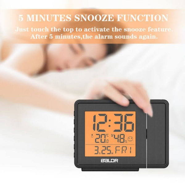 BALDR Projection Alarm Clock Brookstone