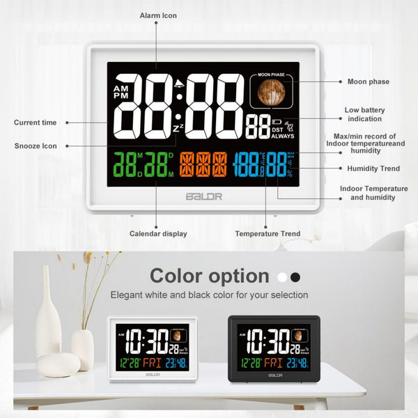 BALDR Atomic Digital Alarm Clock Brookstone