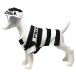 Pet Life Striped Retro Inmate Prisoner Pet Dog Costume Uniform