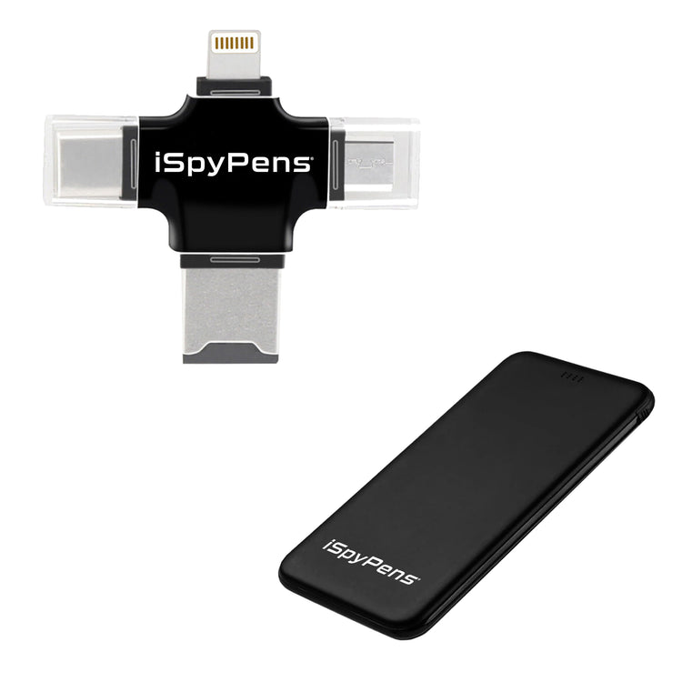 iSpyPen Plug and Play Adapter + Portable Battery