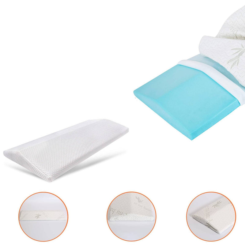 Gel Lumbar Support Pillow for Bed Relief Lower Back Pain, Cooling