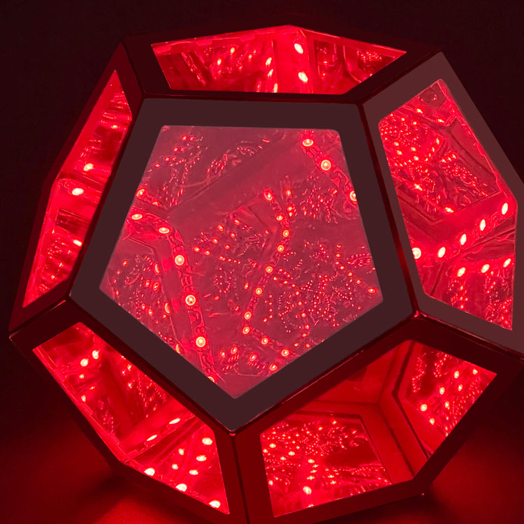 Dodecahedron Infinity Table Lamp