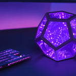 Dodecahedron Infinity Table Lamp