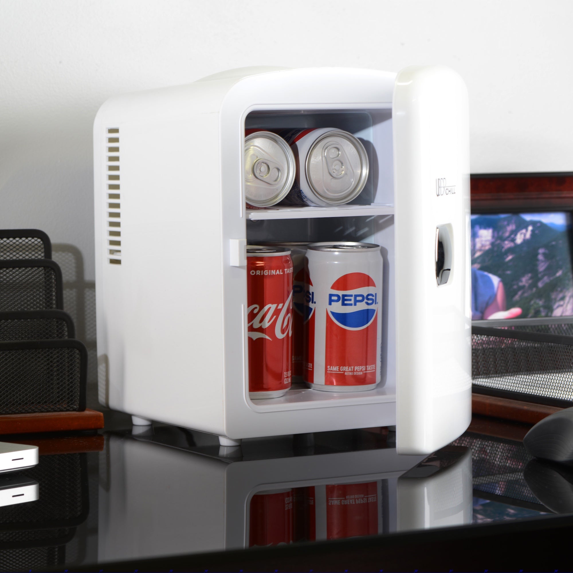 Uber Chill 6-can Mini Fridge 