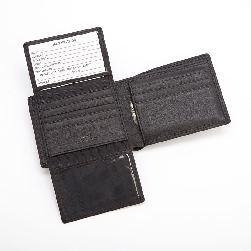 Royce Leather RFID Blocking Passport & Currency Wallet