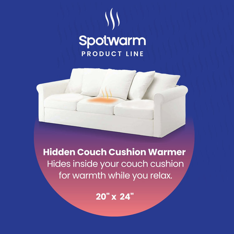 Hidden Heat Electric Couch Cushion Warmer by Spotwarm