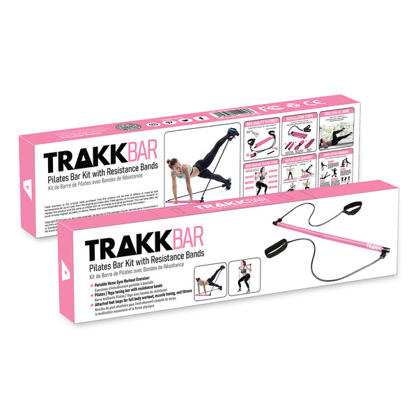 Pink Portable Pilates Bar Resistance Band Therabar Toning Bar Two Piece  Design Easy Carrying Perfect for Total Body Toning &Cardio Training  Eco-Friendly Material 