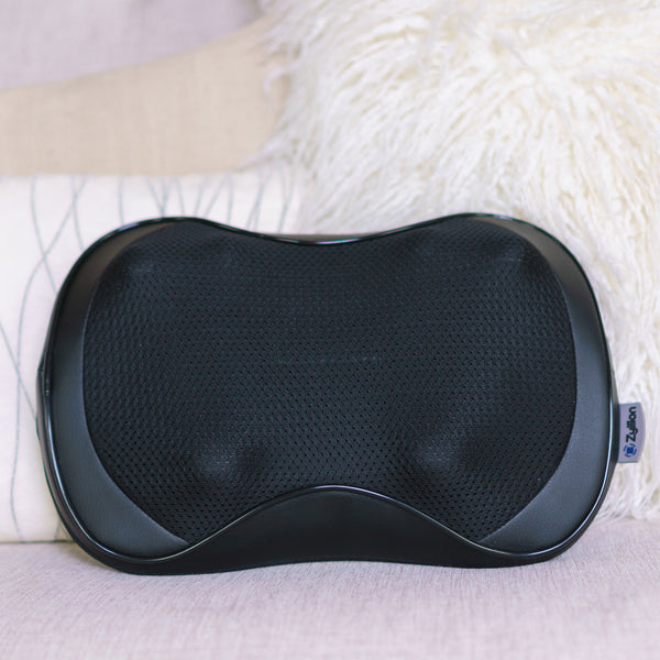 Zyllion Shiatsu Heated Pillow Massager for Back Neck Brookstone