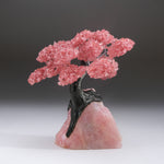 Large - Genuine Rose Quartz Clustered Gemstone Tree on Rose Quartz Matrix (The Eternal Love Tree)