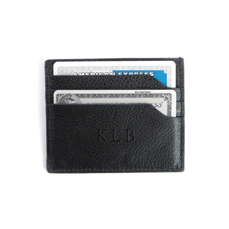 Royce Leather Handcrafted RFID-Blocking Business Card Case Wallet (Black)