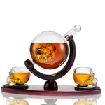 Skull Whiskey Decanter and Matching Skull Glasses Gift Set