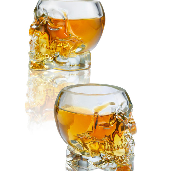 Skull Whiskey Decanter and Matching Skull Glasses Gift Set | Brookstone