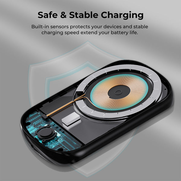 PITAKA Multi-Device Wireless Charging Station with MagSafe Power