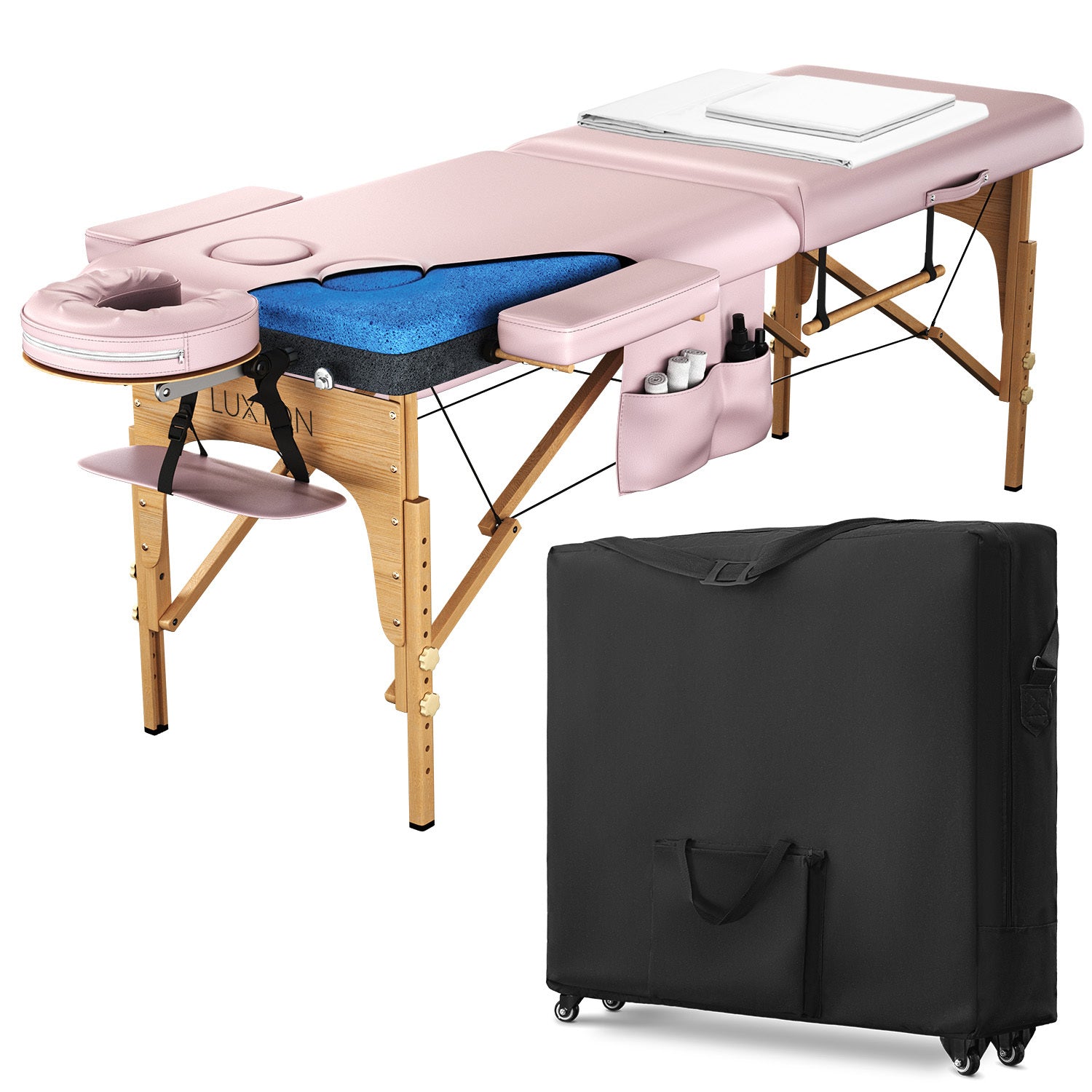 Luxton Home Premium Memory Foam Massage Table Brookstone